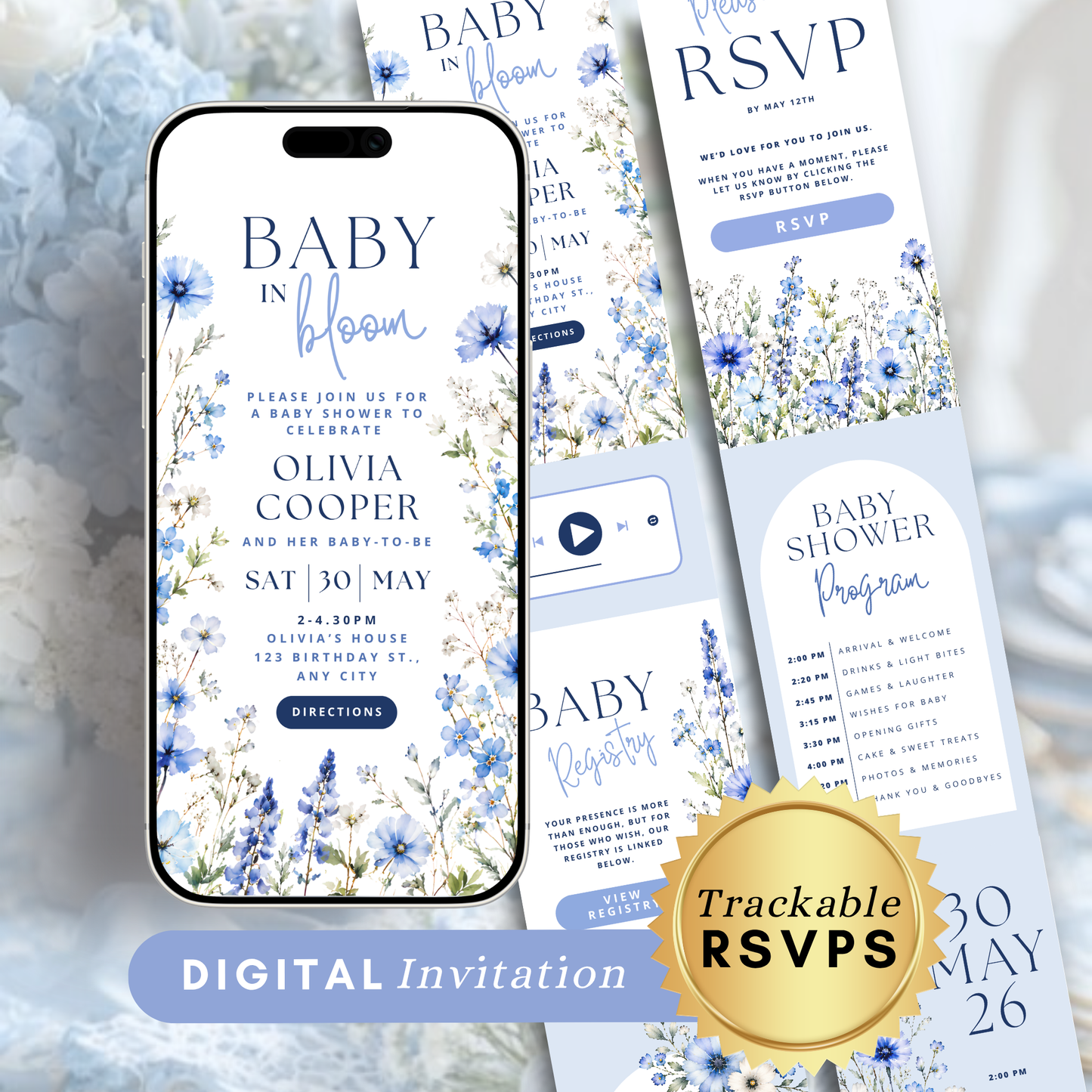 Baby Shower Digital Invitation