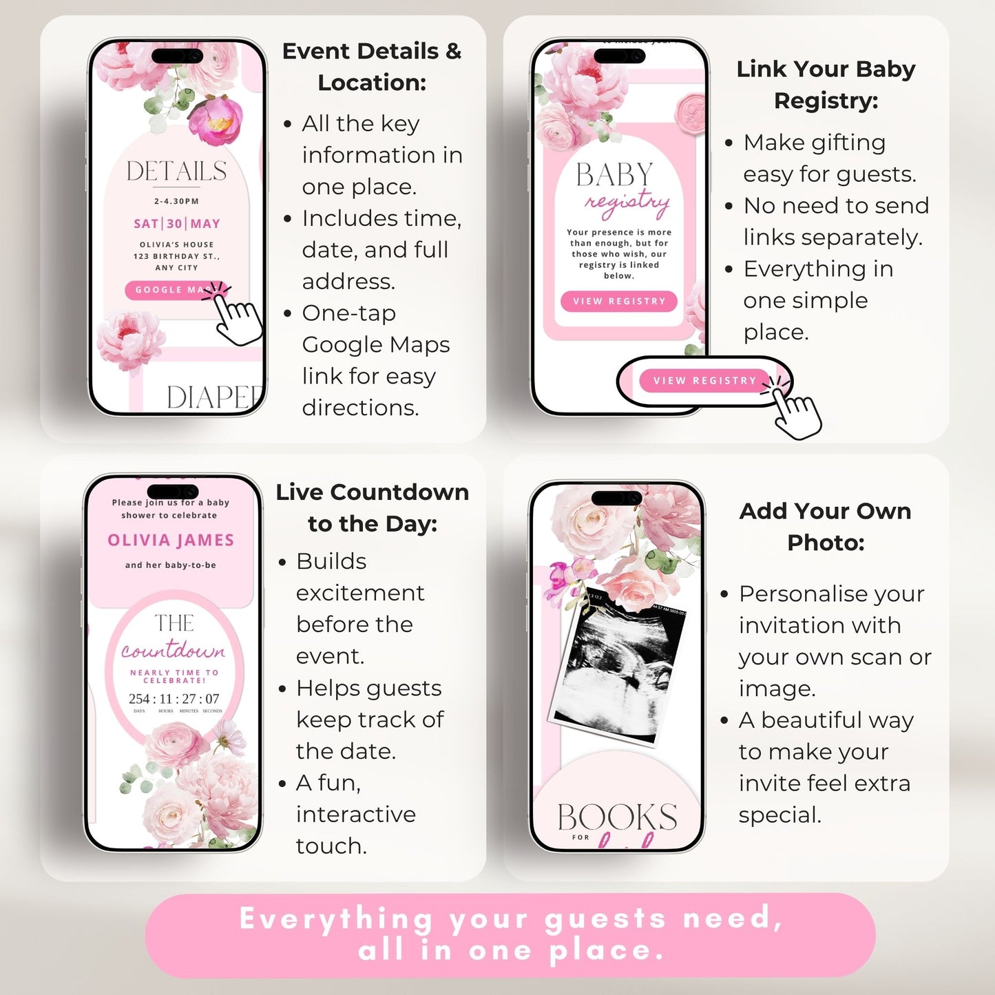 Baby Shower Digital Invitation