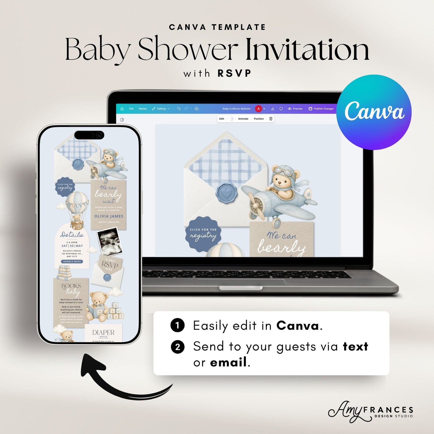 Baby Shower Digital Invitation