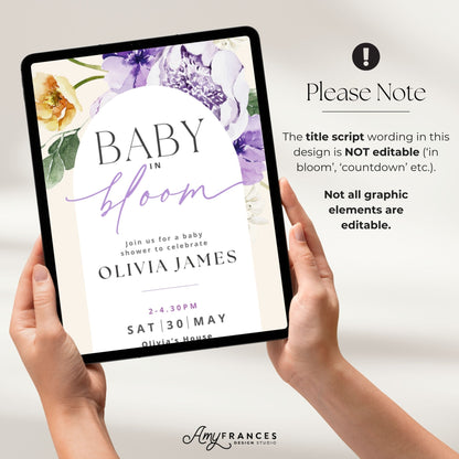 Baby Shower Digital Invitation