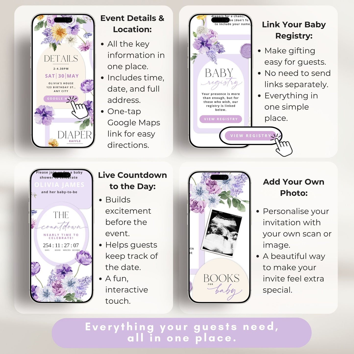 Baby Shower Digital Invitation