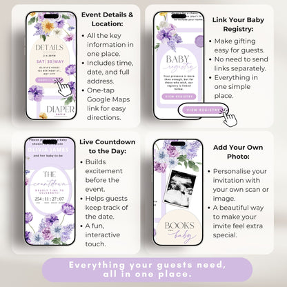 Baby Shower Digital Invitation