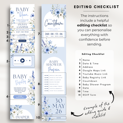 Baby Shower Digital Invitation