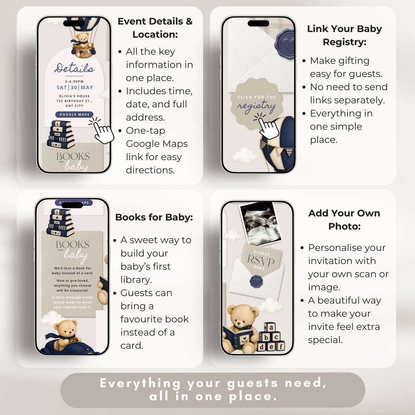 Baby Shower Digital Invitation