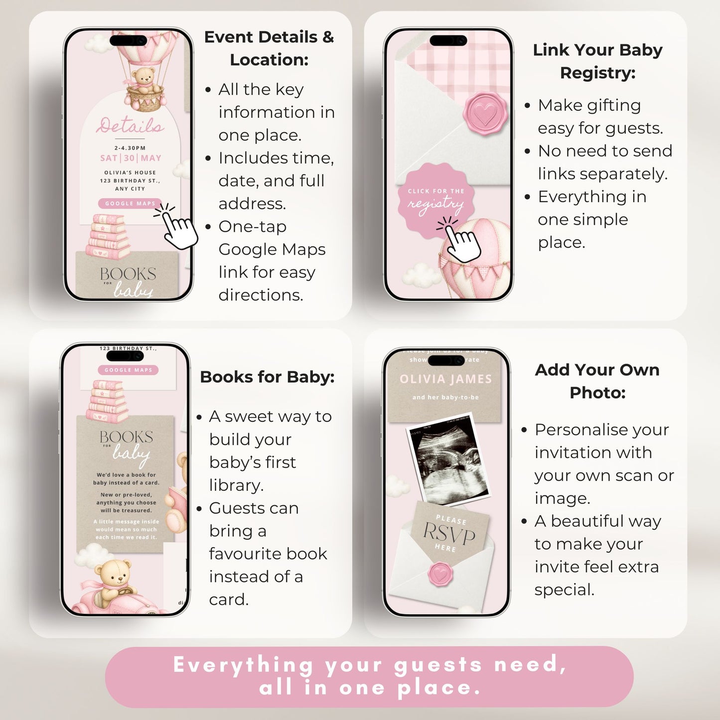 Baby Shower Digital Invitation