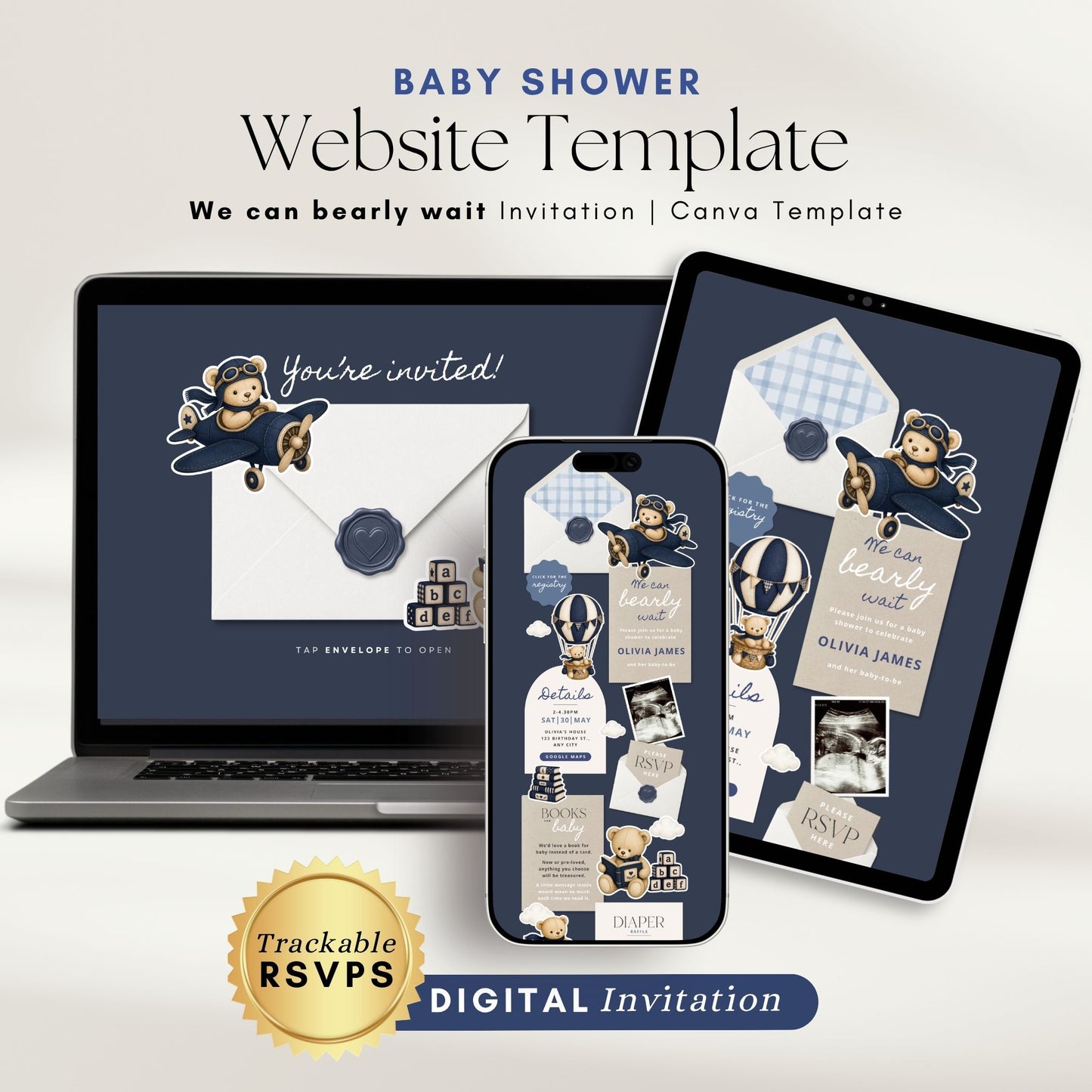 Baby Shower Digital Invitation