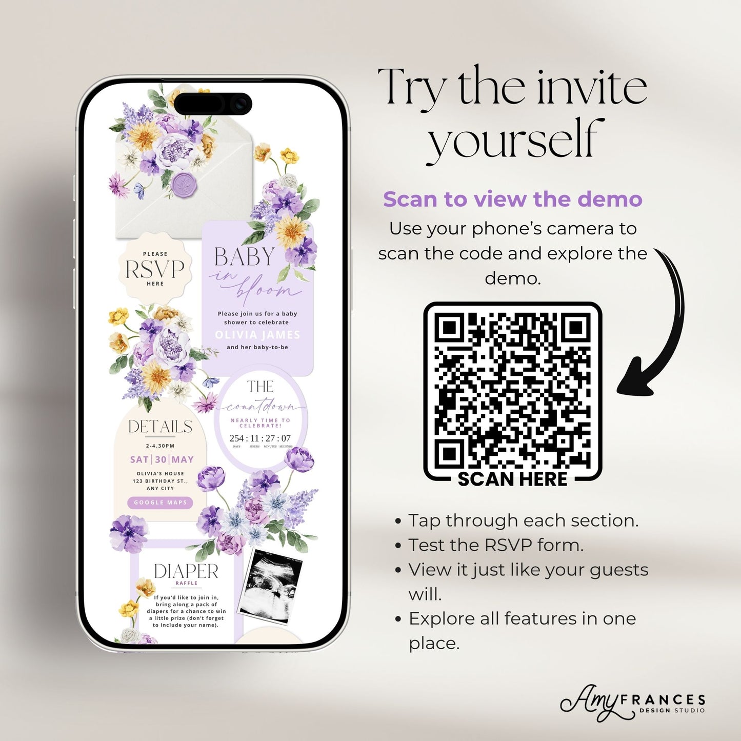 Baby Shower Digital Invitation