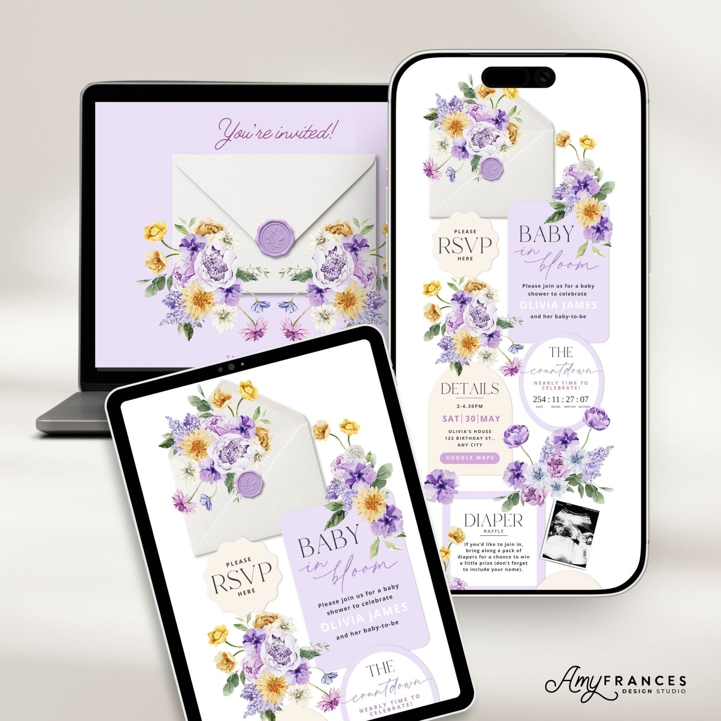 Baby Shower Digital Invitation