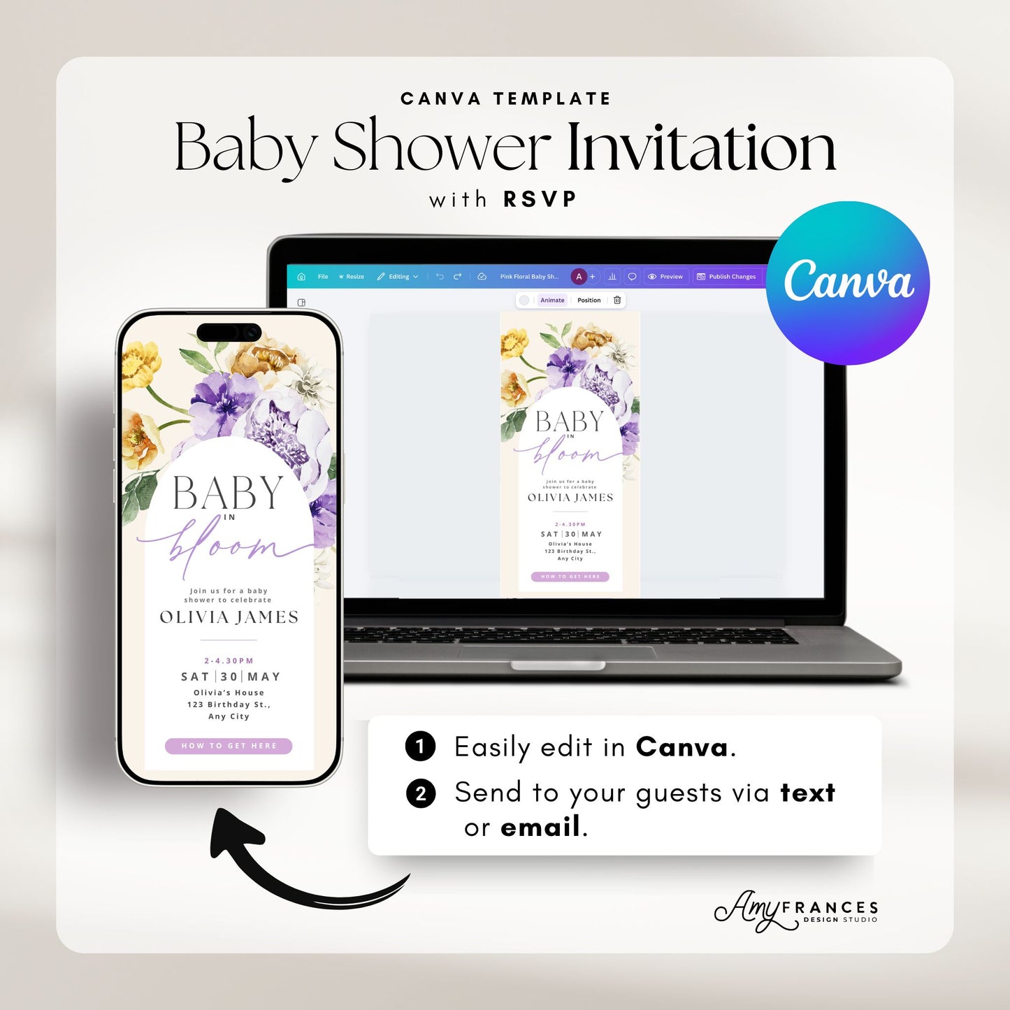 Baby Shower Digital Invitation