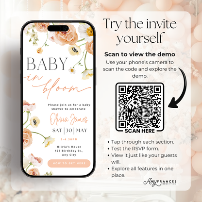 Baby Shower Digital Invitation