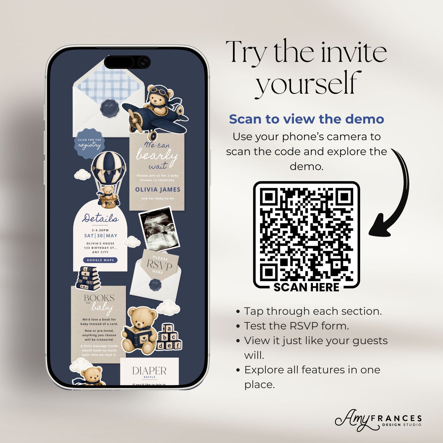Baby Shower Digital Invitation