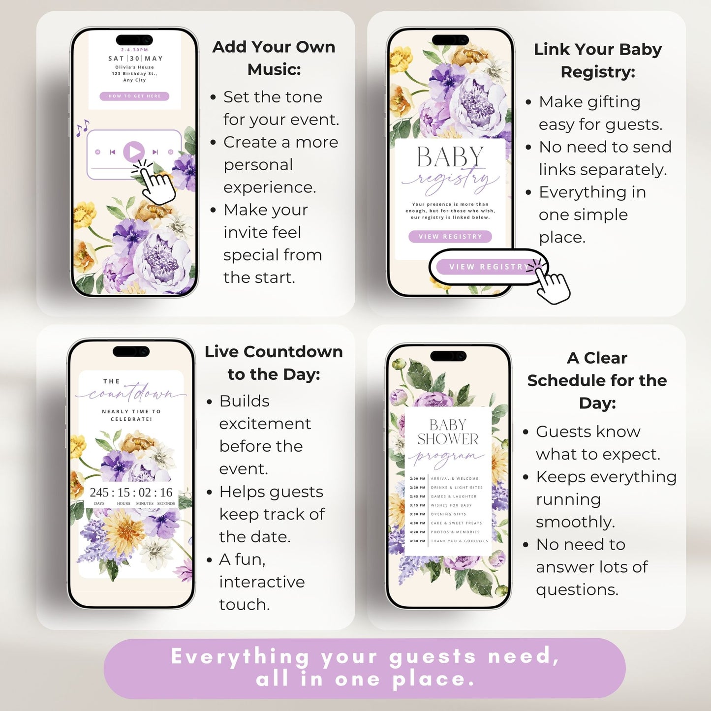 Baby Shower Digital Invitation