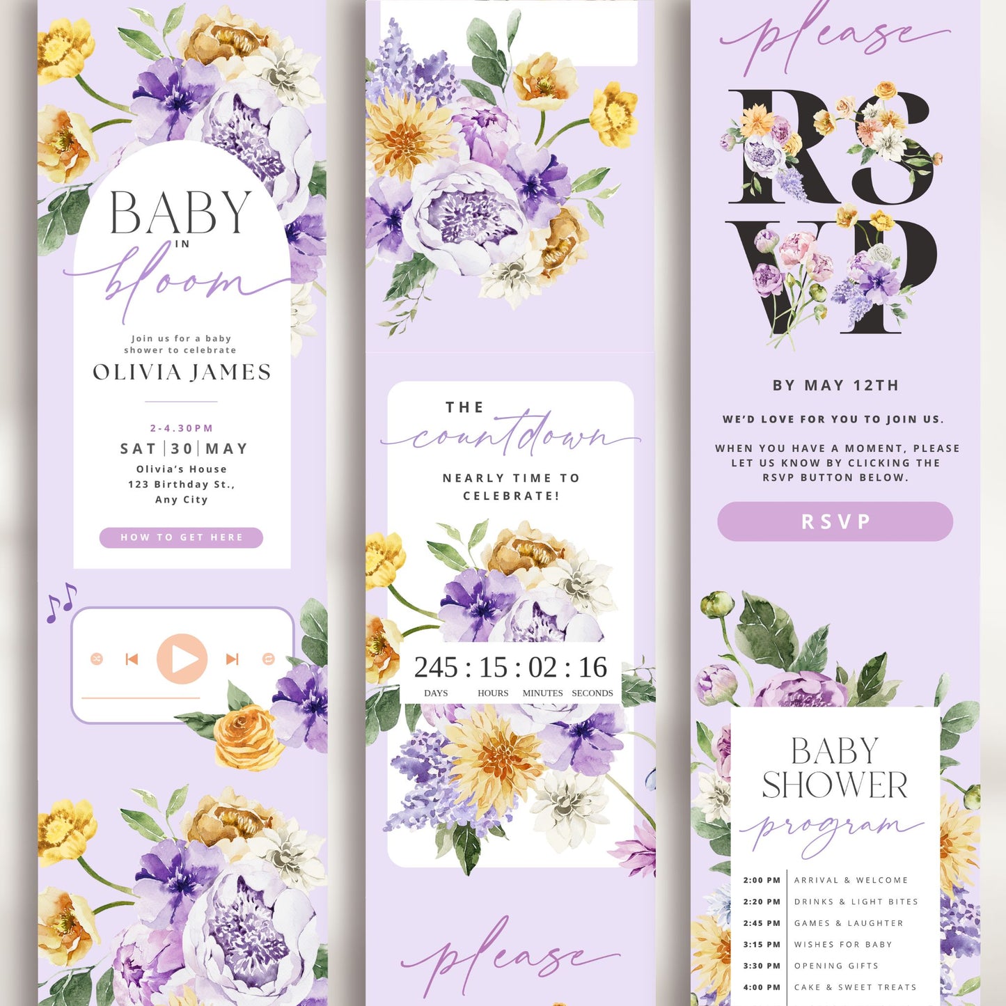 Baby Shower Digital Invitation