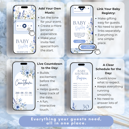 Baby Shower Digital Invitation