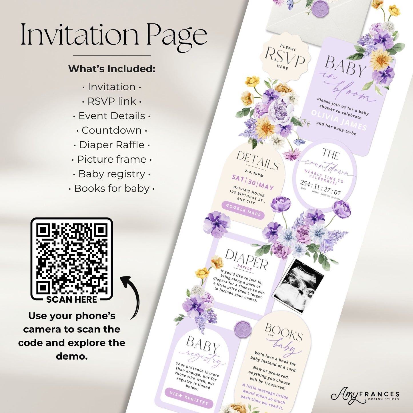 Baby Shower Digital Invitation