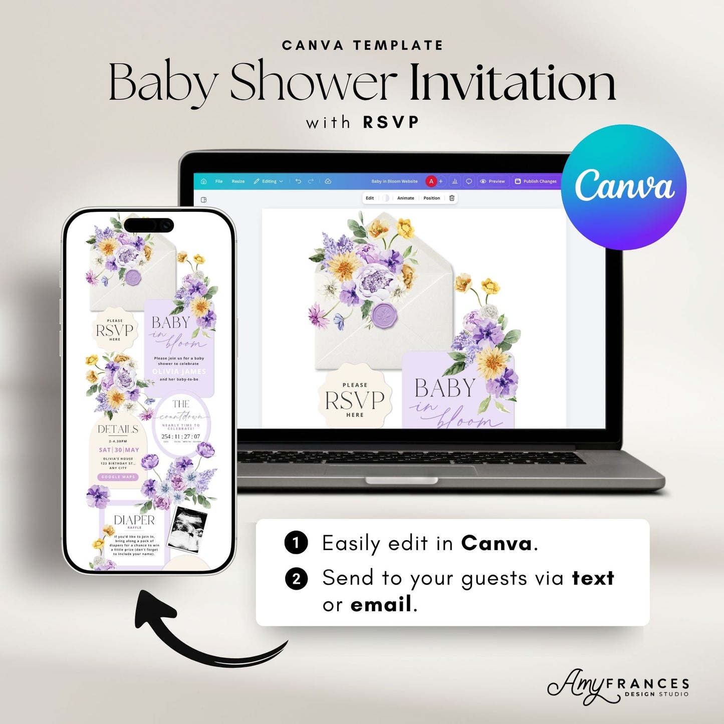 Baby Shower Digital Invitation