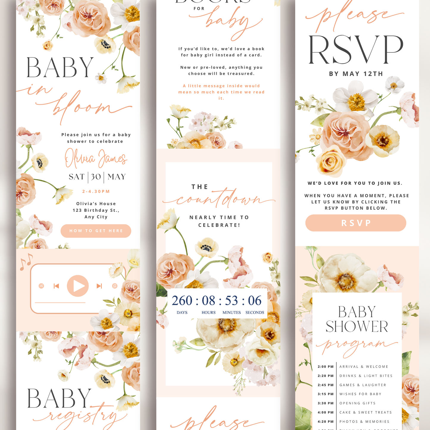 Baby Shower Digital Invitation