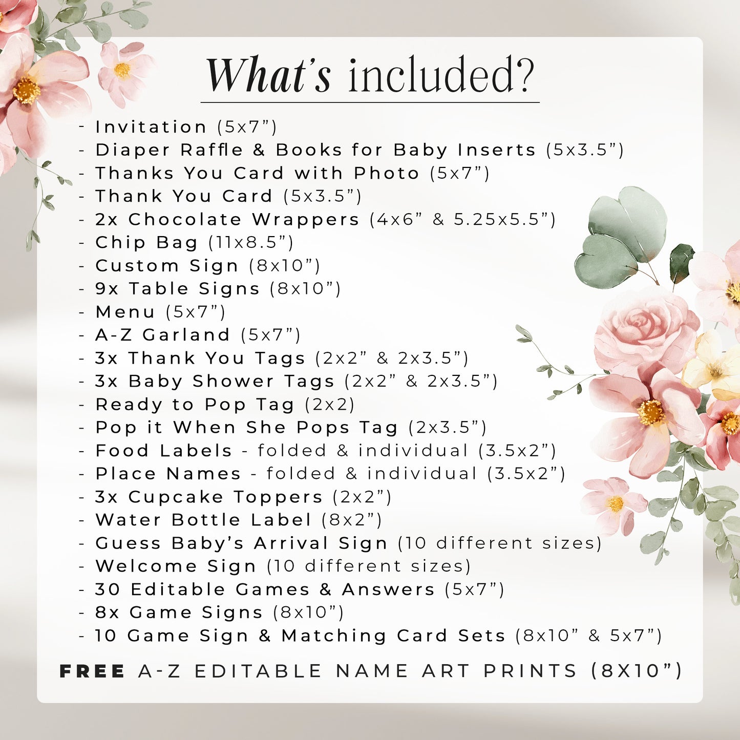 Baby Shower Invitation Bundle