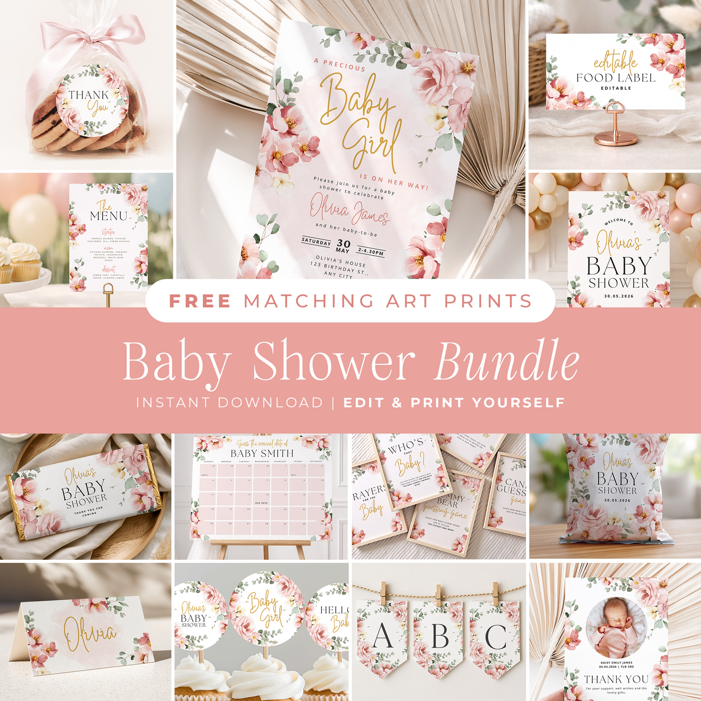 Baby Shower Invitation Bundle